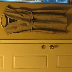 Dress with belted waiste